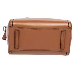 Pre Owned Givenchy Brown Leather Mini Antigona Satchel