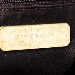 Pre Owned Givenchy Beige/Brown Monogram Canvas and Leather Shoulder Bag