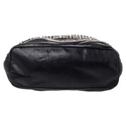 Pre Owned Givenchy Beige/Black Monogram Canvas And Leather Hobo