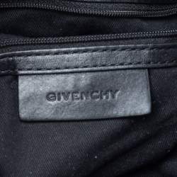 Pre Owned Givenchy Beige/Black Monogram Canvas And Leather Hobo