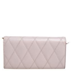 مملوكة مسبقًا محفظة بسلسلة جيفنشي GV3 جلد وردي فاتح 