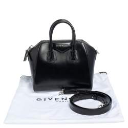Pre Owned Givenchy Black Leather Mini Antigona Satchel