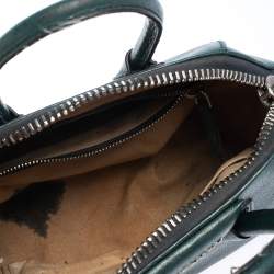 Pre Owned حقيبة ساتشل جيفنشي انتيغونا جلد أخضر داكن صغيرة