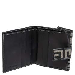 Pre Owned محفظة جيفنشي مضغوطة كانفاس مونوغرامي أسود/ رمادي