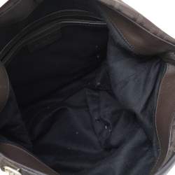 Pre Owned Givenchy Brown Monogram Canvas And Leather Hobo