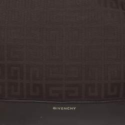 Pre Owned Givenchy Brown Monogram Canvas And Leather Hobo