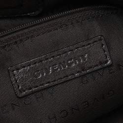 Pre Owned Givenchy Brown/Beige Signature Canvas And Leather Hobo