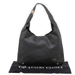 Pre Owned Givenchy Grey Leather Hobo