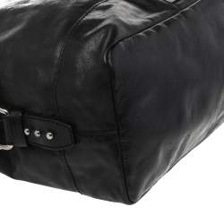 Pre Owned Givenchy Black Leather Zip Shoulder Bag