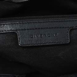 Pre Owned Givenchy Black Leather Zip Shoulder Bag