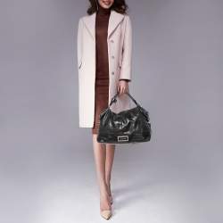 Pre Owned Givenchy Black Leather Zip Shoulder Bag