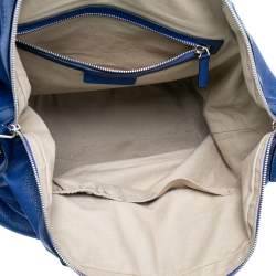 Pre Owned Givenchy Blue Leather Nightingale Tote