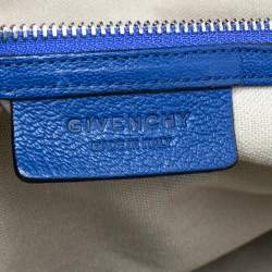 Pre Owned Givenchy Blue Leather Nightingale Tote