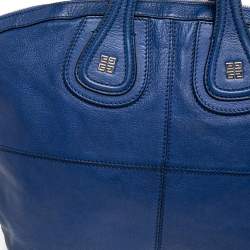 Pre Owned Givenchy Blue Leather Nightingale Tote
