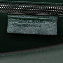 Pre Owned حقيبة كروس جيفنشي جلد خضراء بقلاب قصة 