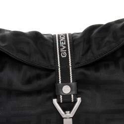 Pre Owned Givenchy Black Monogram Nylon Hobo