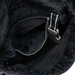Pre Owned Givenchy Black Monogram Nylon Hobo