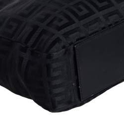 Pre Owned Givenchy Black Signature Canvas Small Vertical Tassel Tote