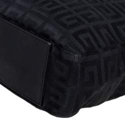 Pre Owned Givenchy Black Signature Canvas Small Vertical Tassel Tote