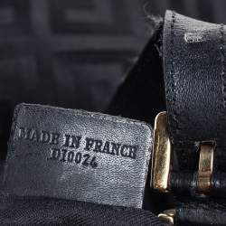 Pre Owned Givenchy Black Signature Canvas Small Vertical Tassel Tote