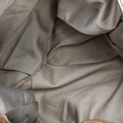 Pre Owned Givenchy Gold/Beige Pebbled Leather Hobo