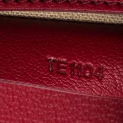 Pre Owned Givenchy Red Leather Antigona Envelope Clutch