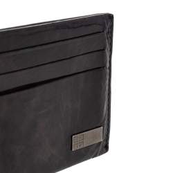 Pre Owned Givenchy Brown Patent Leather Card Holder