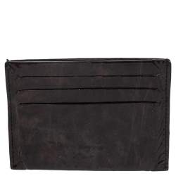 Pre Owned Givenchy Brown Patent Leather Card Holder