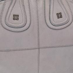 Pre Owned Givenchy Grey Leather Medium Nightingale Satchel