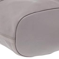 Pre Owned Givenchy Grey Leather Medium Nightingale Satchel