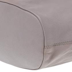 Pre Owned Givenchy Grey Leather Medium Nightingale Satchel