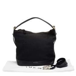 Givenchy Black Monogram Canvas And Leather Hobo