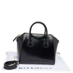 Pre Owned Givenchy Black Leather Small Antigona Satchel