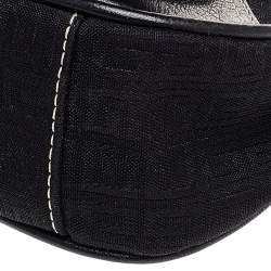 Pre Owned Givenchy Black Leather And Canvas Hobo