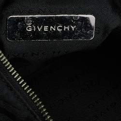 Pre Owned Givenchy Black Signature Canvas Shoulder Bag