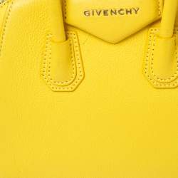 Pre Owned حقيبة ساتشل جيفنشي انتيغونا جلد أصفر صغيرة