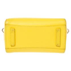 Pre Owned حقيبة ساتشل جيفنشي انتيغونا جلد أصفر صغيرة