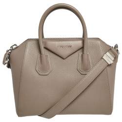 Pre Owned حقيبة ساتشل جيفنشي أنتيغونا جلد رصاصي صغيرة