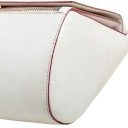 Pre Owned Givenchy White Leather Medium Pandora Box Bag