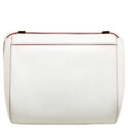 Pre Owned Givenchy White Leather Medium Pandora Box Bag