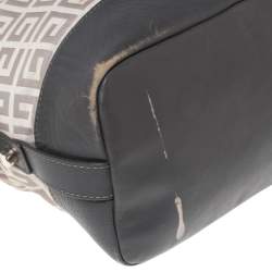 Givenchy Grey Signature Canvas and Leather Convertible Satchel