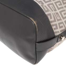 Givenchy Grey Signature Canvas and Leather Convertible Satchel