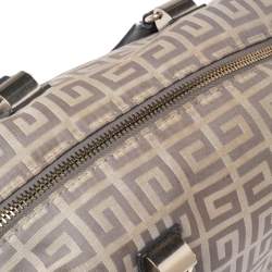 Givenchy Grey Signature Canvas and Leather Convertible Satchel