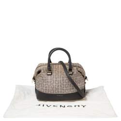 Givenchy Grey Signature Canvas and Leather Convertible Satchel