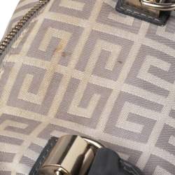 Givenchy Grey Signature Canvas and Leather Convertible Satchel