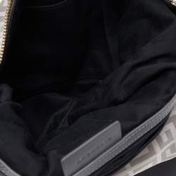 Pre Owned Givenchy Beige/Grey Monogram Canvas and Leather Hobo