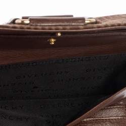Pre Owned Givenchy Brown Monogram Canvas Long Trifold Wallet