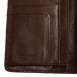 Pre Owned Givenchy Brown Monogram Canvas Long Trifold Wallet