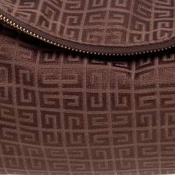 Pre Owned Givenchy Brown Signature Fabric Hobo