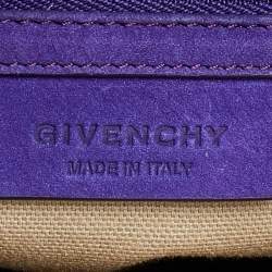 مملوكة مسبقًا حقيبة ساتشل جيفنشي أنتيغونا سويدي بنفسجي صغيرة